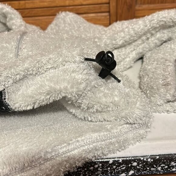 Woolrich Women’s XL Polartec Fleece Pullover Jacket In Light Gray - Picture 7 of 7